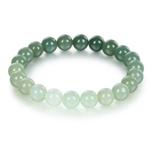 Cuiya Golden Building Hetian Jade Hetian Jade Bracelets Unisex Pale Greenish White Jade