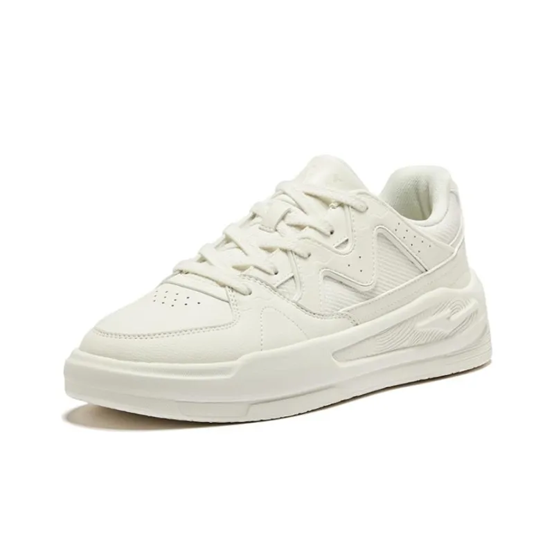 Erke White Peach Oolong 2.0 Skateboard Shoes Men Low Top Microcrystal White-1