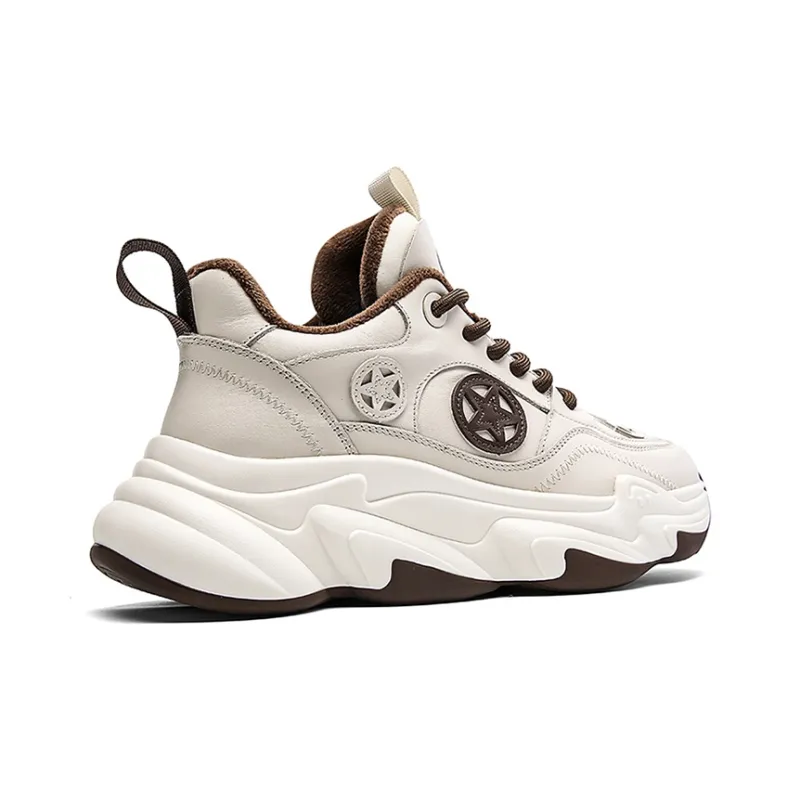 CAI CHI Shock Absorbers With Slip Resistant And Abrasion Resistant Properties Low Top Chunky Sneakers Unisex-9
