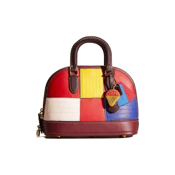 COACH Revel Glove Tanning Dome Bag Handbag, Shoulder Bag Medium Size Women's Multicolor