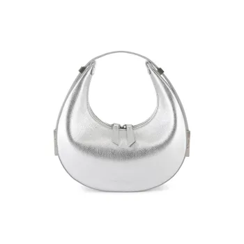 OSOI TONI MINI Calfskin Handbag, Shoulder Bag Regular Women's Silver