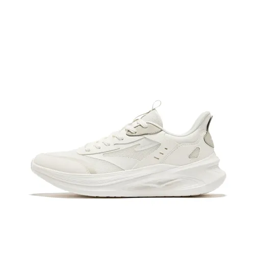 Erke Ling Yue 2.0 Breathable And Resilient Low Top Running Shoes Men's Microcrystal White