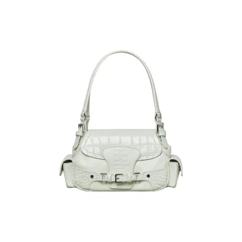 YESE STUDIO Cow Leather Shoulder Bag Regular Women's White