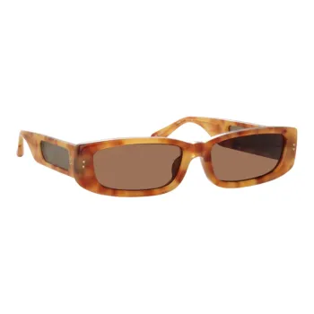 Linda Farrow Talita Rectangular Frame Sunglasses