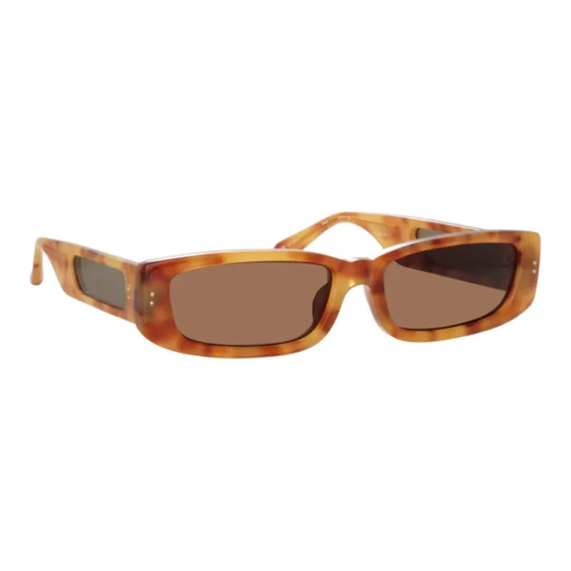 Linda Farrow Talita Rectangular Frame Sunglasses-0