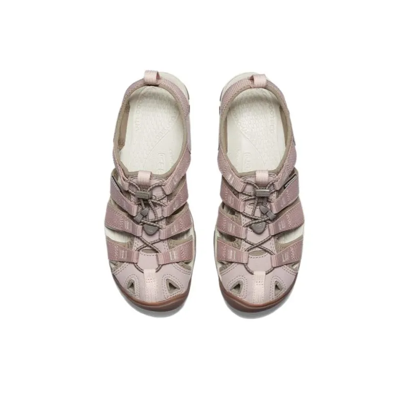 KEEN Clearwater Abrasion Resistant Slip Resistant Beach Sandals Women's Light Gray Light Yellow Umber-2