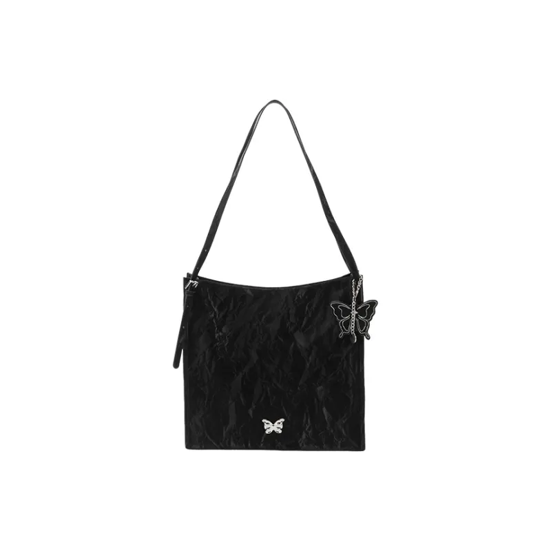 SEM/R Synthetic Leather Tote Bag Shopping Bag Shoulder Bags Medium Size Women's Milky White / Fantasy Pink / Black-11