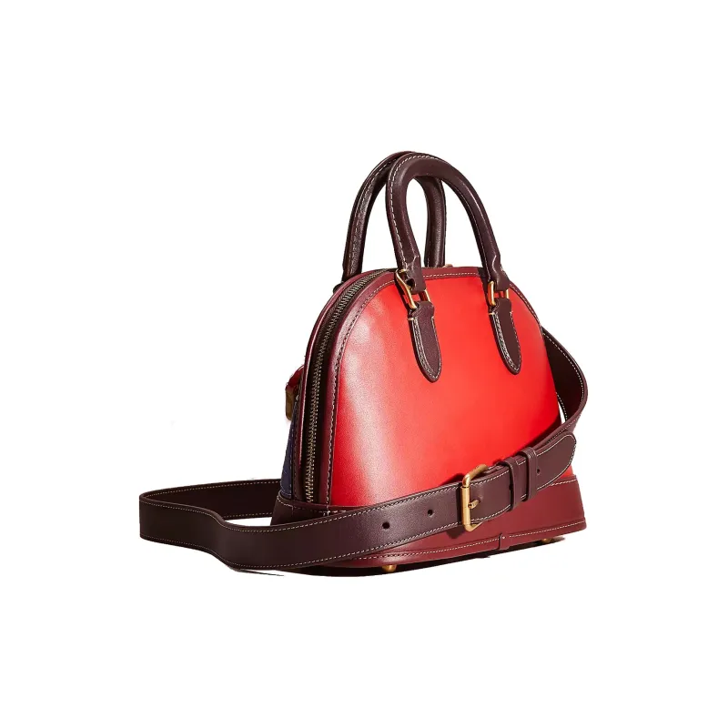 COACH Revel Glove Tanning Dome Bag Handbag, Shoulder Bag Medium Size Women's Multicolor-1