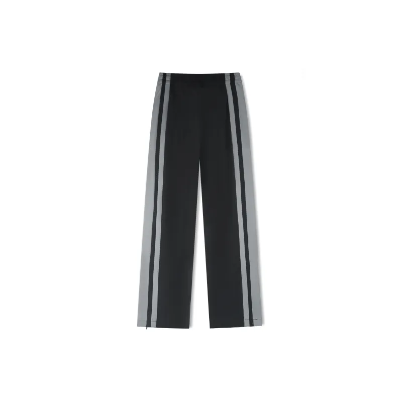 WILD LEADER Casual Pants Unisex Black-1