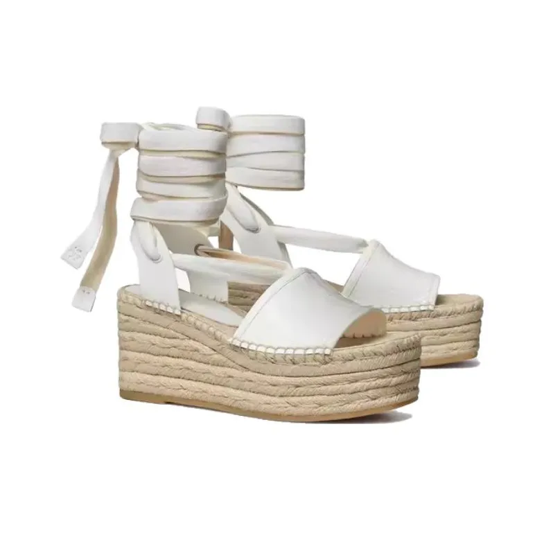 TORY BURCH T Monogram One Strap Sandals 3cm Women's White-2
