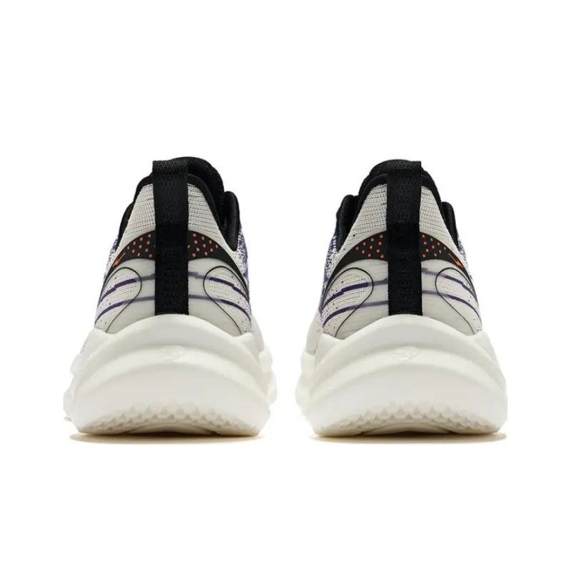 Erke Chasing The Wind 2.0 Slip Resistant Low Top Running Shoes Men's Purple White-4