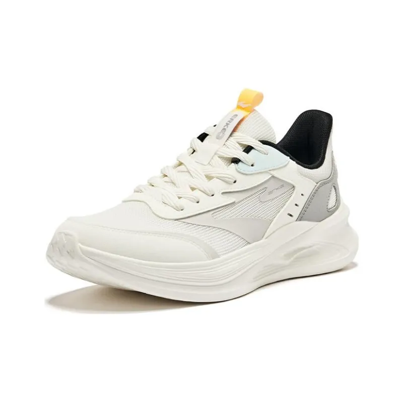 Erke Ling Yue 2.0 Breathable And Resilient Low Top Running Shoes Men's Microcrystal White Recycling Gray-1
