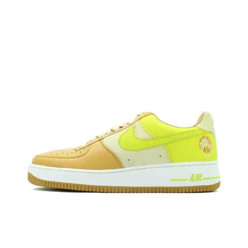 Nike Air Force 1 Skateboard Shoes Unisex Low-Top Yellow