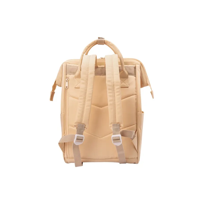 SEM/R X Luo Xiaohei Collaboration Fabric With Nylon Backpack Tubas Unisex Custard/Pink Purple-1
