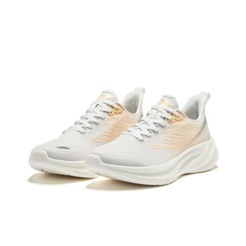Erke Chasing The Wind 2.0 Slip Resistant Low Top Running Shoes Men's White Orange-2