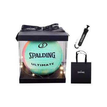 SPALDING Ultimate Series PU Size 5 Volleyball Unisex Green Pink