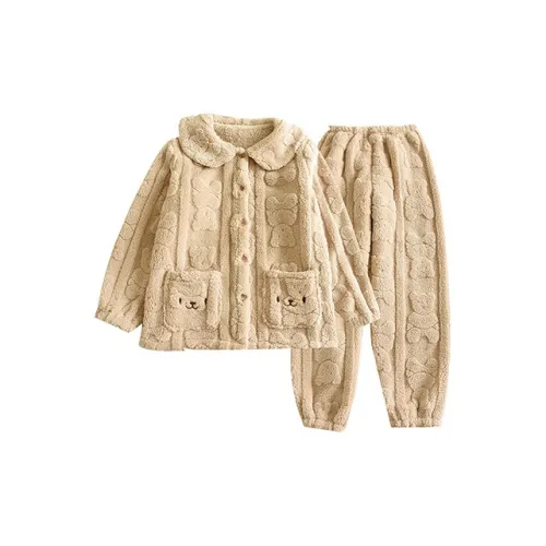 Xiang Ning Pai Pajama Set Women's Khaki