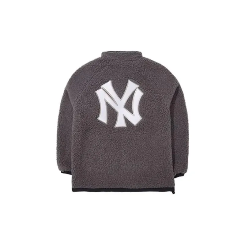 New Era Velvet feel Coat Unisex Gray-1