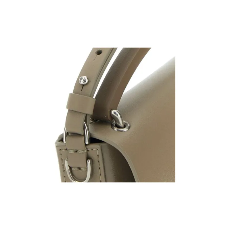 FENDI Baguette Leather Portable One Shoulder Crossbody Cell Phone Pouch Women's Brown-3