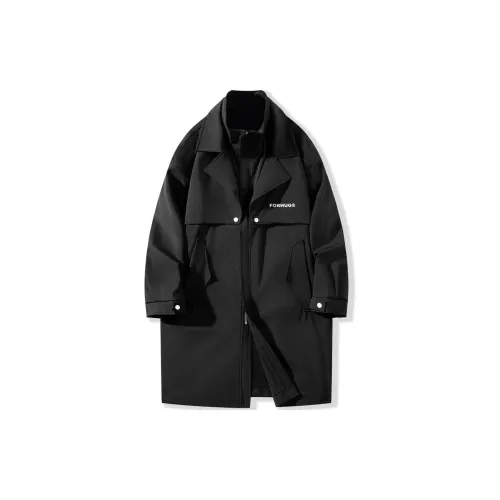 FORHUG Trench Coats Unisex