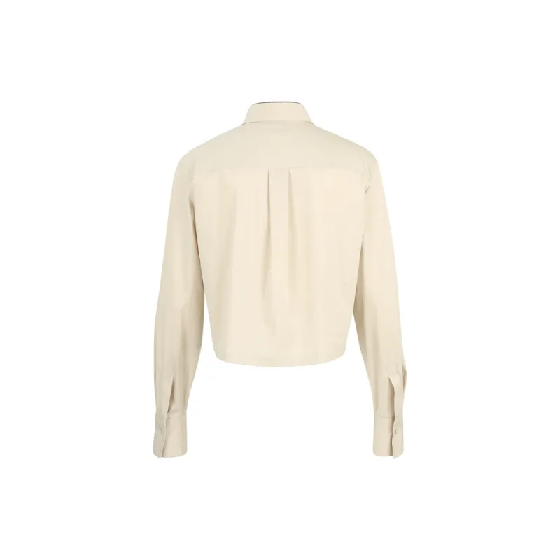 Brunello Cucinelli Gathered Cuffs Cropped Shirt-1