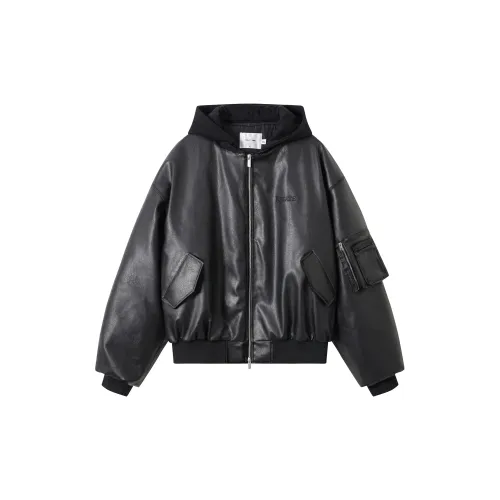 KREATE BOXY Cut Series Puffer Jackets Unisex Black