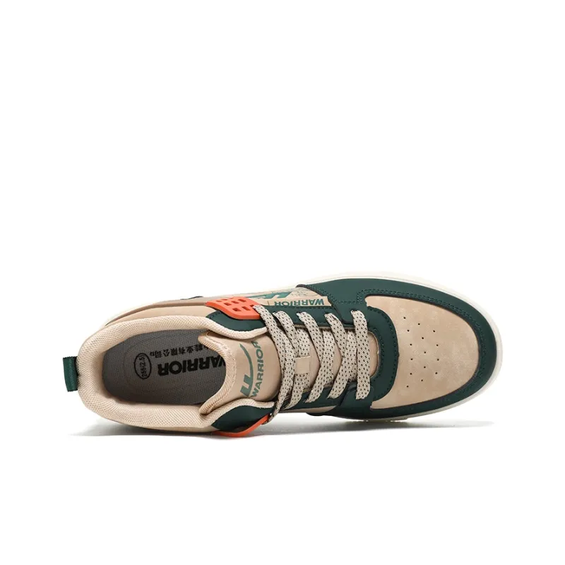 Warrior Sea Wave Collection Mid Top Skateboard Shoes Unisex Khaki Jasper-3