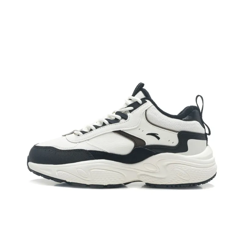 Anta Life Collection Waterproof And Warm Low Top Casual Shoes Men's White Black-0
