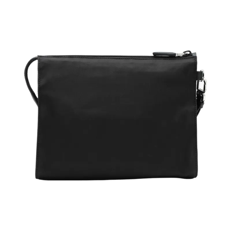 PRADA Nylon Fabric Makeup Bags Clutches Men's Black-5