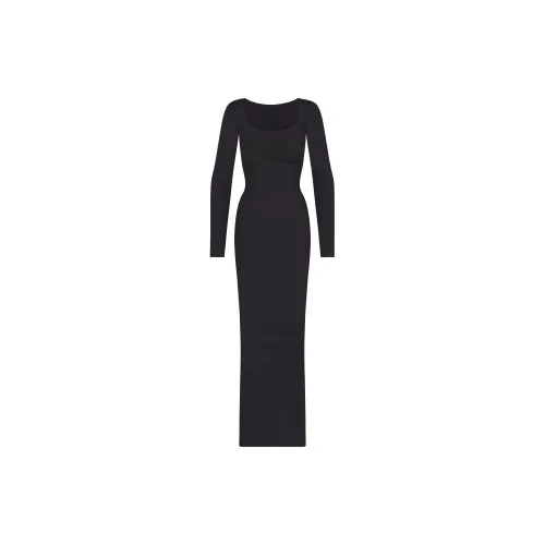 Skims Long-Sleeved Dresses Women's ONYX/Onyx