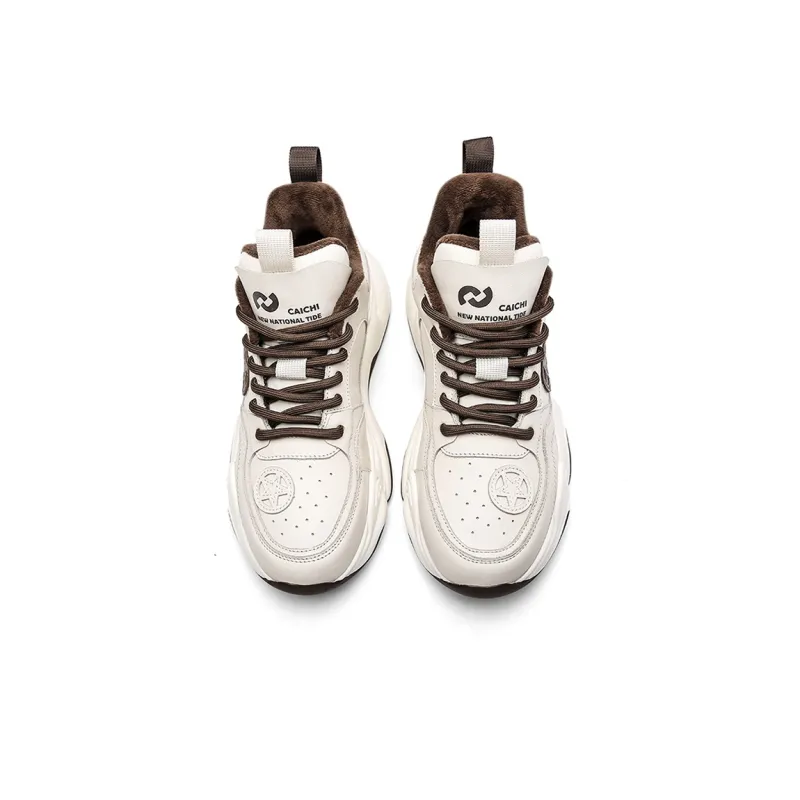 CAI CHI Shock Absorbers With Slip Resistant And Abrasion Resistant Properties Low Top Chunky Sneakers Unisex-11