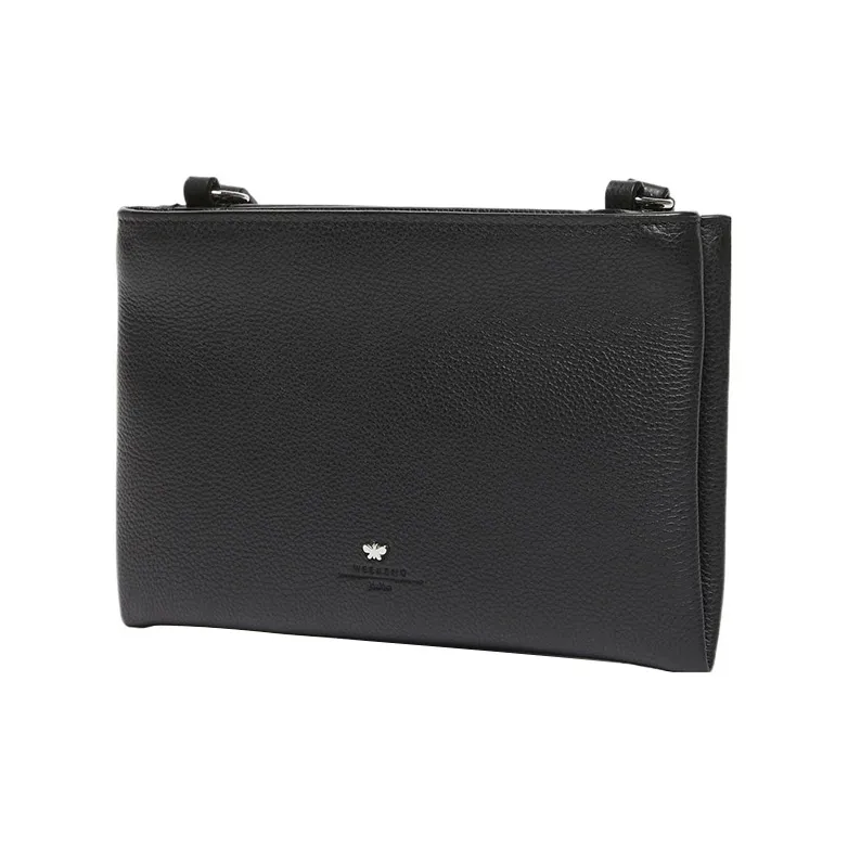 MaxMara Weekend Series Cow Leather Crossbody Bag Shoulder Bag Women's Black-1