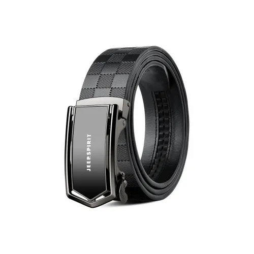 JEEP SPIRIT Top Layer Automatic Buckle Business Elegant Cow Leather Leather Belts Men's Width 3.5CM