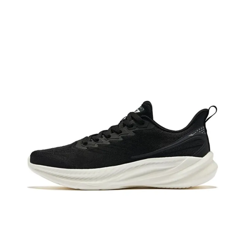 Erke Chasing The Wind 2.0 Slip Resistant Low Top Running Shoes Men's Black-0