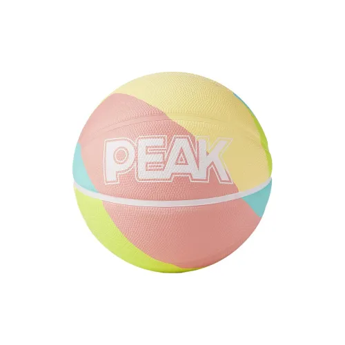 PEAK Rubber Basketball Green Red Blue Yellow No. 5 No. 7 Training Kids'