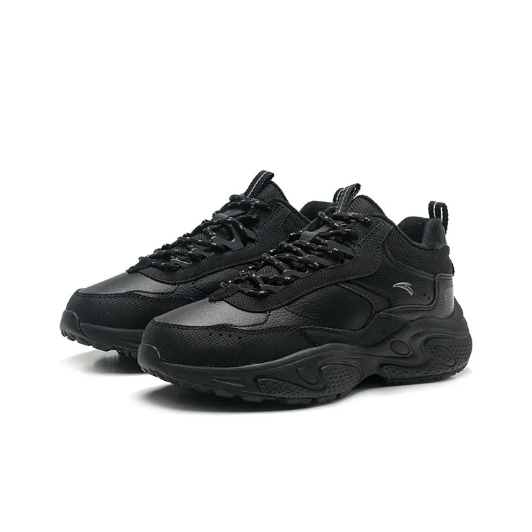 Anta Life Collection Waterproof And Warm Low Top Casual Shoes Men's Black-2