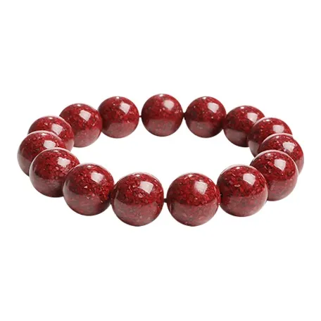 With The Heart Of The Jade Cinnabar Jade Bracelets Unisex-37