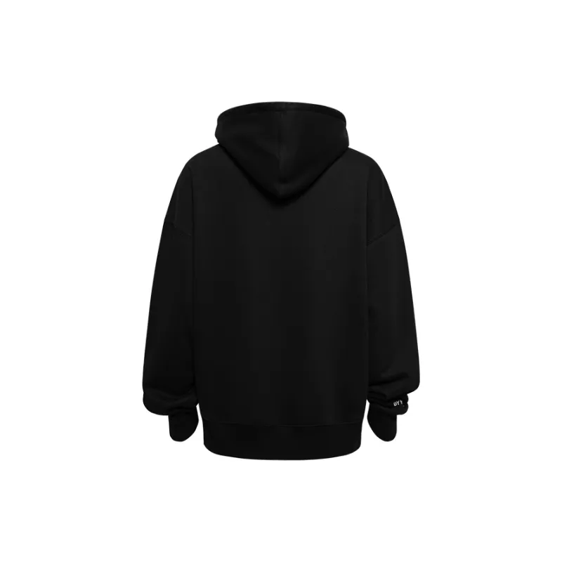 Side Sweatshirt Unisex Pure Matte Black-1