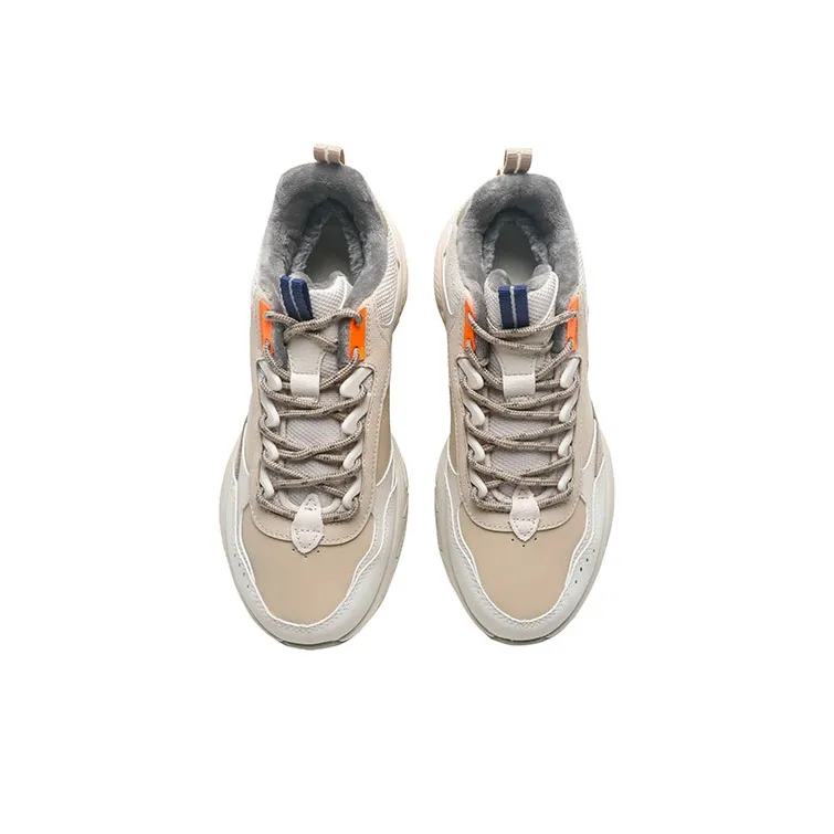 Anta Life Collection Waterproof And Warm Low-Top Casual Shoes Men's Withered Wood Color-4