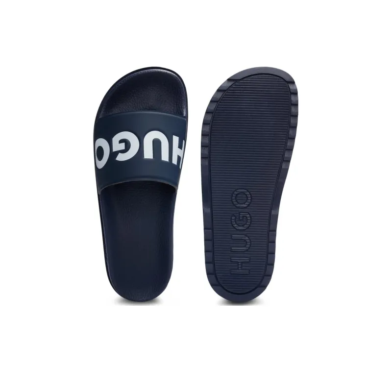 HUGO BOSS Slide Slippers Men's Blue-4