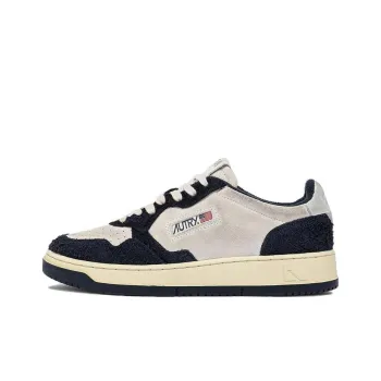 AUTRY Two Tone Medalist Low Goatskin 'Black White'