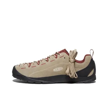 KEEN Jasper Abrasion Resistant Low Top Trekking Shoes Men's Tiger Stripe Rich Cream