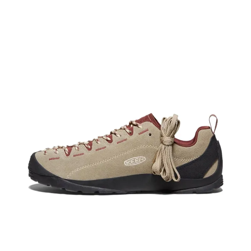KEEN Jasper Abrasion Resistant Low Top Hiking Shoes Men's Tiger Striped Rich Cream-0