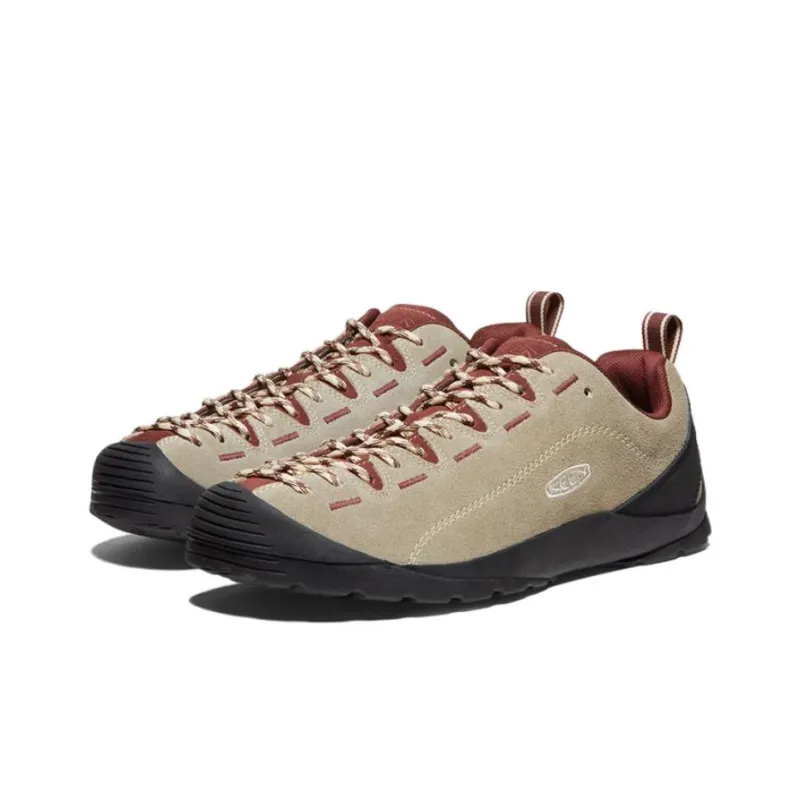 KEEN Jasper Abrasion Resistant Low Top Hiking Shoes Men's Tiger Striped Rich Cream-2