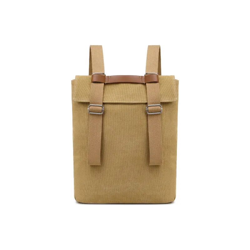 Slazenger Canvas Travel Laptop Bag Backpack Unisex Black/Khaki-5