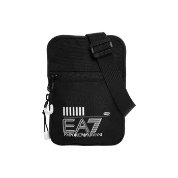 EMPORIO ARMANI Polyester Shoulder Bag, Crossbody Bag Men's Black