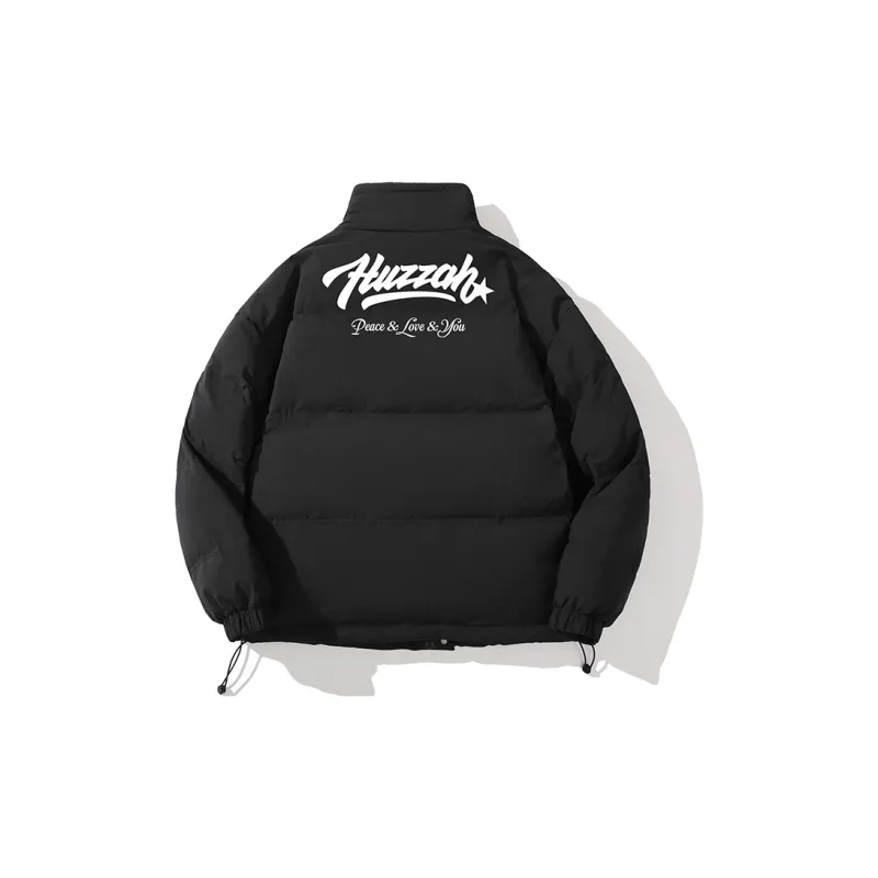 Huzzah Puffer Jacket Unisex Black-1
