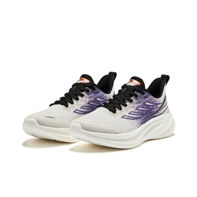 Erke Chasing The Wind 2.0 Slip Resistant Low Top Running Shoes Men's Purple White-2