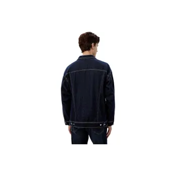 Hush Puppies SS24 Denim Jacket Men's 075 Dark Blue 1