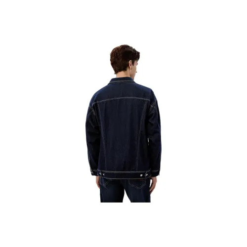 Hush Puppies SS24 Denim Jacket Men's 075 Dark Blue 1